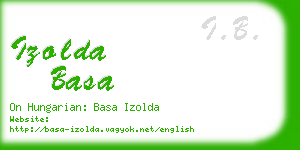 izolda basa business card